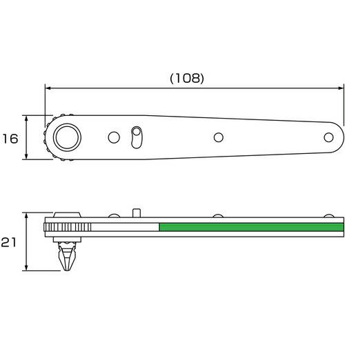 アネックス ストレート型オフセットラチェットドライバービット5本組 ( 4255B ) (株)兼古製作所 |  | 04