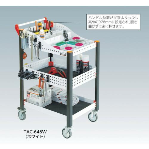 TRUSCO ( トラスコ中山 )　カスタムワゴン　キャビネット付　ブラック ( TAC-648TR-BK )_4