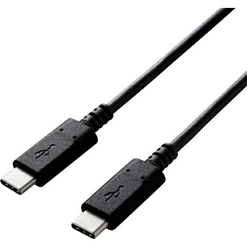 ELECOM USB2.0ケーブル C-Cタイプ 認証品 PD対応 3A出力 1.5m ブラック ( U2C-CC15NBK2 ) | 