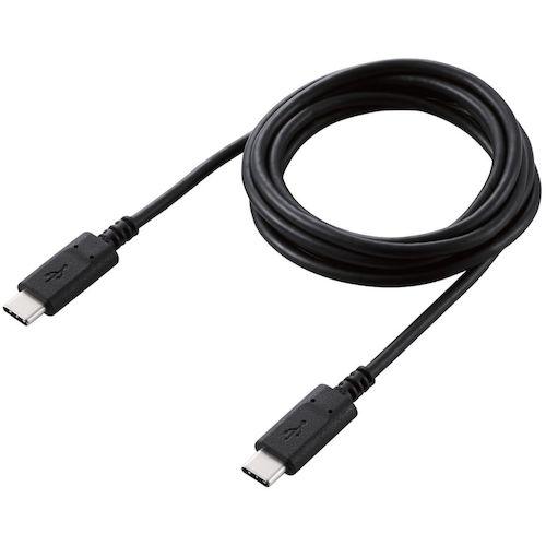 ELECOM USB2.0ケーブル C-Cタイプ 認証品 PD対応 3A出力 1.5m ブラック ( U2C-CC15NBK2 ) |  | 02