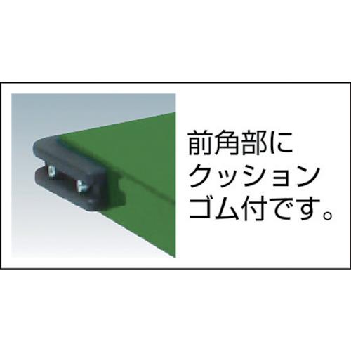 TRUSCO ( トラスコ中山 )　鋼鉄製運搬車　９００Ｘ６００　Φ１５０エアキャスター　緑 ( SH-2NAC GN )_2