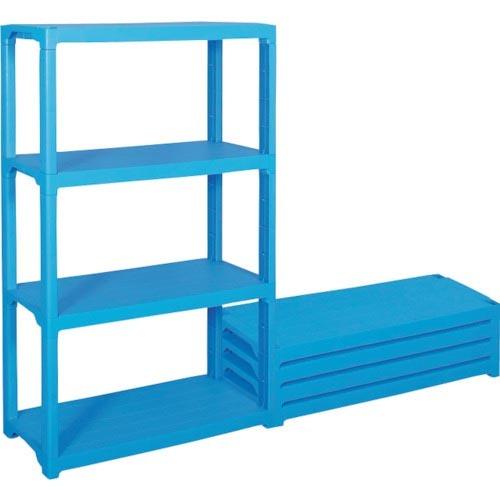 サンコー プラスチック棚 805588 L-2青 ( 80558801BL )