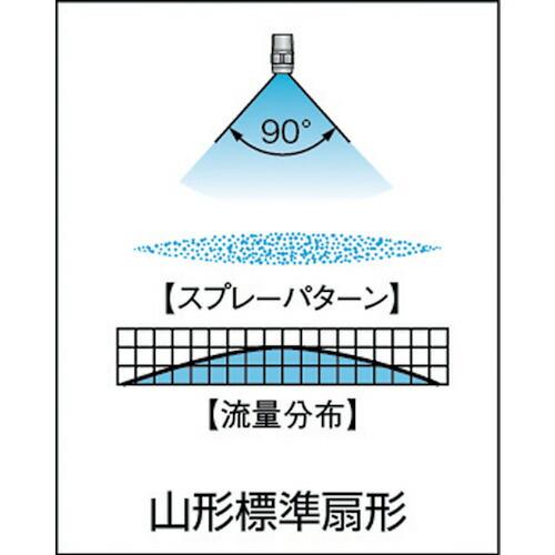 いけうち 標準扇形ノズル VVPシリーズ PP樹脂製 ネジ1/4オス 90° ( 1/4MVVP9050PP-IN ) (株)いけうち | いけうち | 01