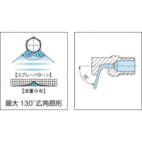 いけうち 広角扇形ノズル YYPシリーズ ステンレス鋼303製 ネジ1/8オス 100° ( 1/8MYYP03S303 ) (株)いけうち | いけうち | 01