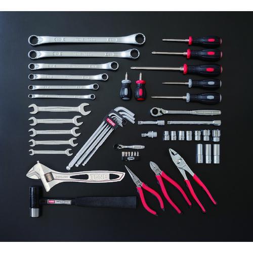 TONE 整備用工具セット ツールセット 差込角9.5mm 56点セット シルバー ( TSA3309SV ) TONE(株) |  | 01