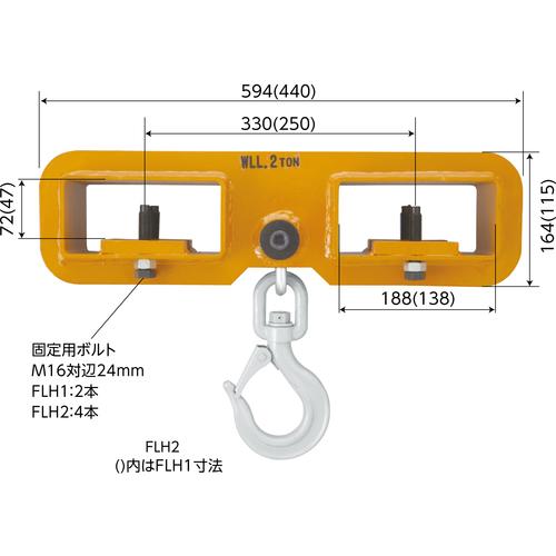スーパー ( スーパーツール ) フォークリフト用吊フック 容量