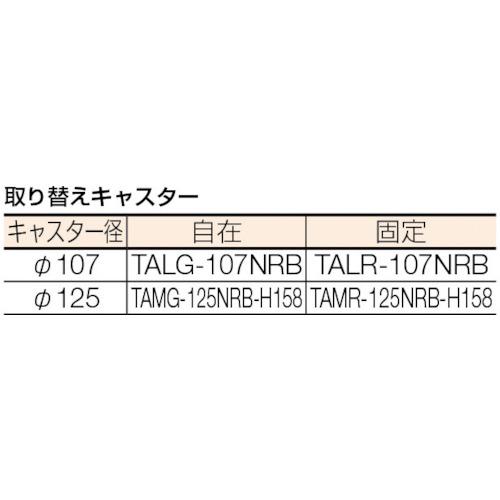 TRUSCO　MKP樹脂製台車　固定式　716X436　MKP-158AC　トラスコ中山(株)　エアキャスター付