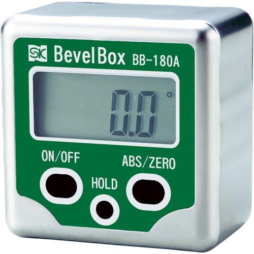 SK デジタル角度計 ベベルボックス 原点記憶 絶対測定モード付 測定範囲+-180.0° 最小読取値0.1° ( BB-180A ) | 