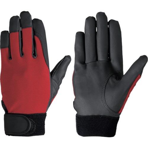 シモン 合皮手袋 作業手袋 袖口マジックバンド式 ハンドバリア #20 レッド L ( HB20 L ) (株)シモン | シモン