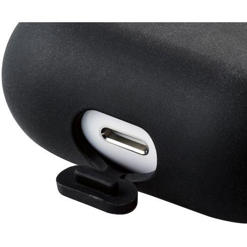 ELECOM AirPods 第3世代対応アクセサリ シリコンケース カラビナ付き ブラック ( AVA-AP3SCBK ) |  | 04