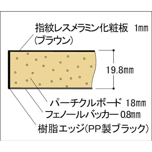 ヤマテック LABシリーズ実験用ラボテーブル 移動式 指紋レスメラミン天板 W1200×D750×H825 ブラウン/シルキーホワイト ( SLMC-1275-BRW ) (メーカー取寄)_1