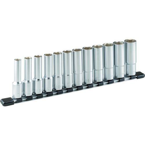 TONE ディープソケットセット(6角・ホルダー付) 12pcs 差込角12.7mm ( HSL412 ) TONE(株) | 