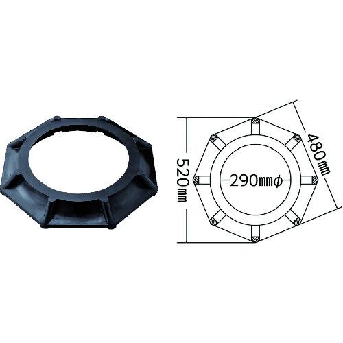 緑十字 ジャンボコーン(赤)・反射シート付 JRC-R 1420×480mm ウエイト付 ( 116130 ) (株)日本緑十字社｜orangetool｜03