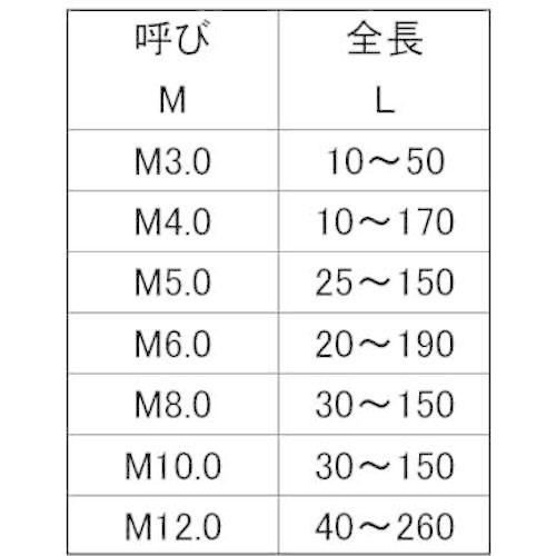 SUNCO ( サンコーインダストリー )　ニッケル　ＥＣＯ−ＢＳ寸切　４　Ｘ　４５　（５００本入） ( C1-01-050C-0040-0450-05 ) (メーカー取寄)_2