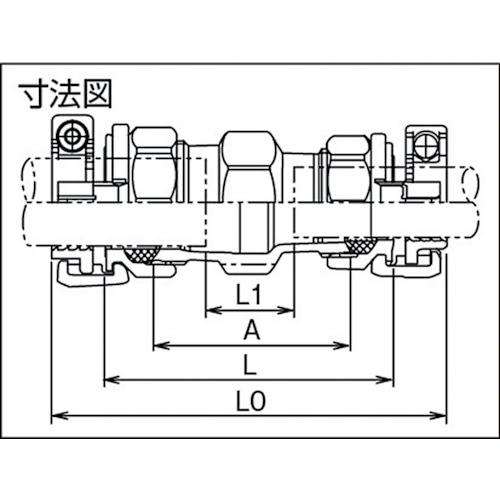 SKカワニシ ポリエチレン管×塩ビ管用異種管継手 SKXソケットP13×V16 ( SKX-S-P13XV16 ) (株)川西水道機器 |  | 02