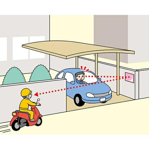Komy FFミラー車出口<ビス止めタイプ> 150×210 英語版  ( F15B-EN ) コミー(株) (メーカー取寄) |  | 02