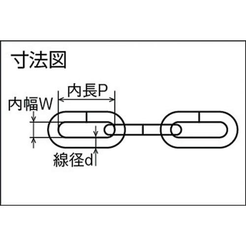 TRUSCO ユニクロカットチェーン 6.5mmX1m ( TIC-651 ) トラスコ中山(株)｜orangetool｜03