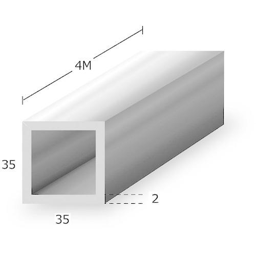sign city アルミ等辺角パイプ t2x35x35x4m シルバー ( 6300029814 ) (株)トレード (メーカー取寄) |  | 01
