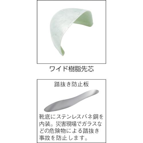 ミドリ安全 踏抜き防止板・ワイド樹脂先芯入り長靴 ７６６ＮＰ−４ ２７．０ＣＭ ( 766NP-4-27.0 )の画像