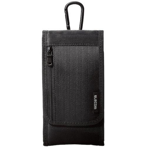 【SALE価格】ELECOM スマホ用キャリングポーチ 3WAY装着 シングルポケット Sサイズ ブラック ( P-04CCBK ) |  | 01