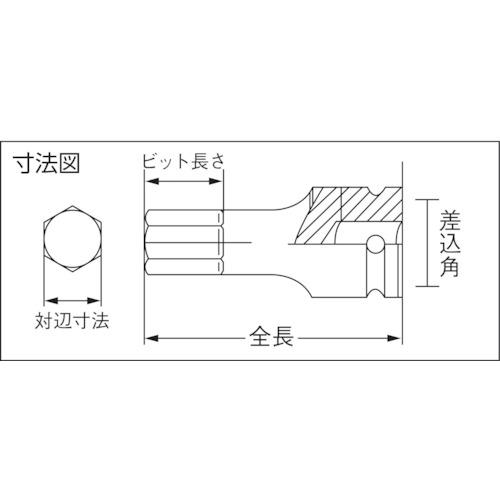 ミトロイ 8/8 ヘックスソケット パワータイプ 17mm ( P817HT ) 水戸工機(株)