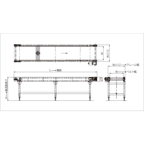 SANEI チェーンメッシュベルトコンベア SCM50 ( SCM50-S-50-300 ) |  | 01