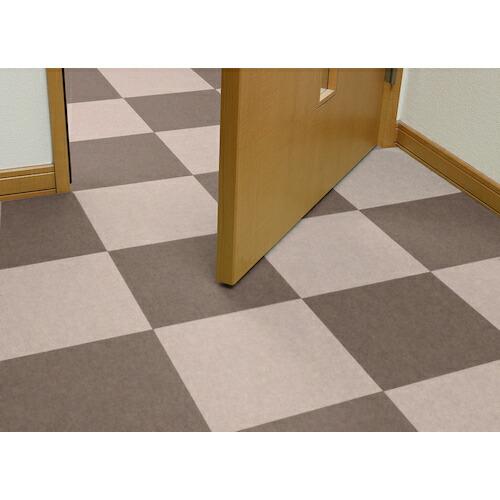 サンコー バリアフリータイルマット 無地8枚入 ベージュ+ブラウン  ( KE-90 ) (株)サンコー (メーカー取寄) |  | 06