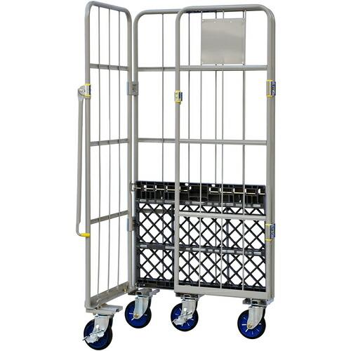 ワコーパレット 床板プラスチック製カゴ車 800x600x1700 ( WKP-8060 ) |  | 01