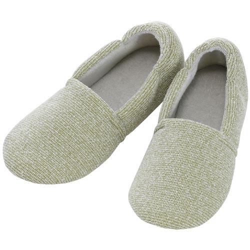 あゆみ 内履き エスパドマカロン グリーン LL(25.0~26.0CM) ( 20640510051 ) 徳武産業(株) (メーカー取寄) | 