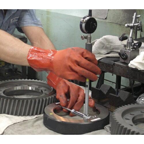 SHOWA 塩化ビニール手袋 まとめ買い 簡易包装ニュービニローブ(10双入) オレンジ Mサイズ ( NO610-M10P ) |  | 06