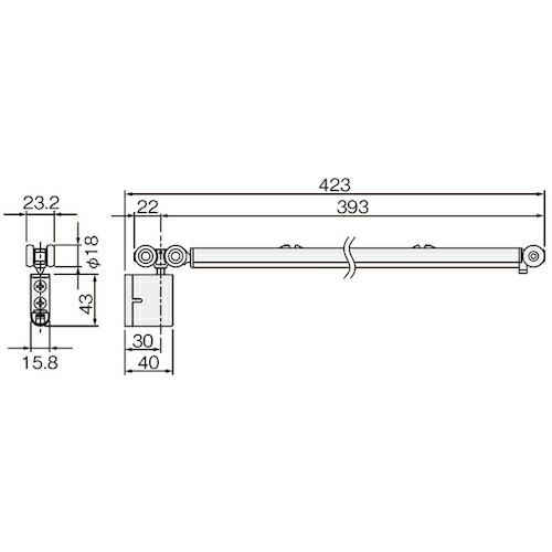スティ⭐︎ ATOM 2WAYソフトクローズ上部吊り車 FCX-292-K ホワイト色 ( 208761