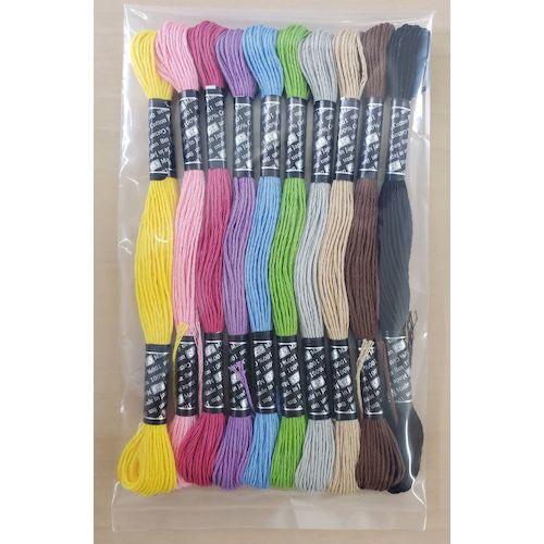 CLOVER おすすめカラーの刺しゅう糸 10色セット ( 75-077