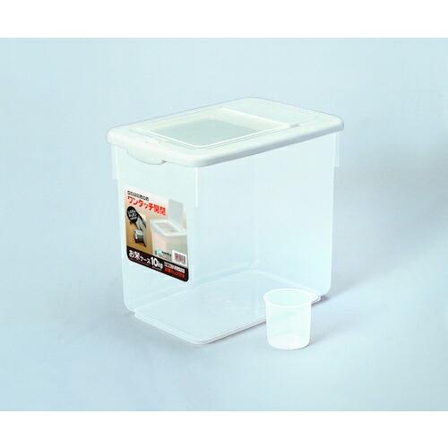 SANKO pla 0 米びつ お米ケース 10キロタイプ W ホワイト 226×324×280 ( 51363 ) (20個セット) (株)サンコープラスチック (メーカー取寄) | 