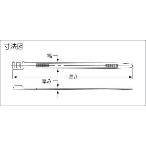 PANDUIT ( パンドウイット )　結束バンド　インラインタイ　耐候性　ブライトレッド　１００本入 ( IT9115-CUV2A )(10袋セット)_2
