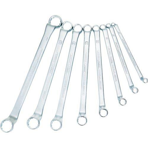 【SALE価格】HAZET 両口めがねレンチセット(75度ディープオフセット) 8丁セット ( 630/8 ) | 