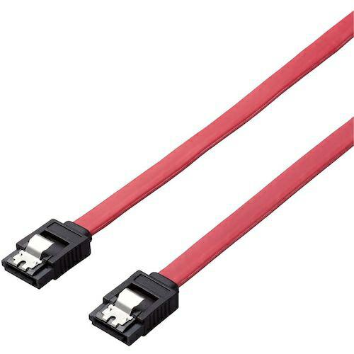 ELECOM SATAケーブル 仕様固定 ストレート-ストレート型 6G対応 0.5m ブラック ( ST6-05/ID ) | 