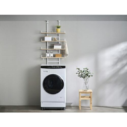 IRIS 102299 つっぱりランドリーラック ホワイト/ライトナチュラル ( TLR-4-W ) |  | 05
