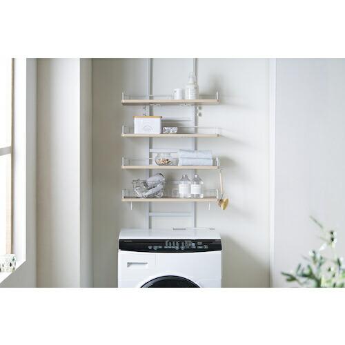 IRIS 102299 つっぱりランドリーラック ホワイト/ライトナチュラル ( TLR-4-W ) |  | 08