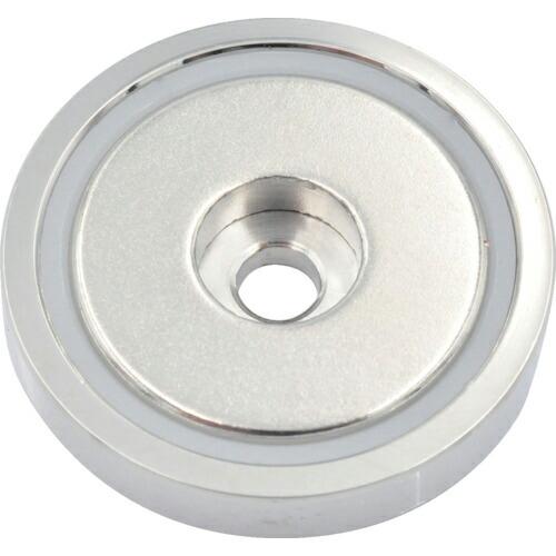 MAGNA ネオジ磁石プレートキャッチ(丸形・キャップ付・段穴タイプ) (1個入) ( 1-NCC42RB ) | 