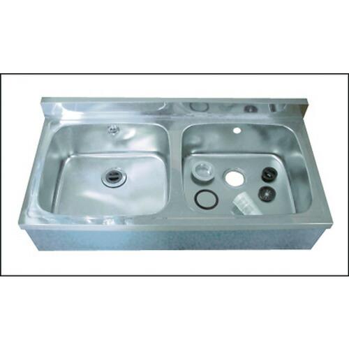 azuma 2槽シンク  1200x600x800(+100) アズマ 二槽シンク(ホース付) 1200×600×800 ( HP2-1200 ) (株)東