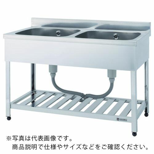 アズマ 二槽シンク(ホース付) 900×600×800 ( HP2-900 ) (株)東製作所 | 