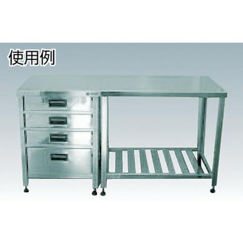 アズマ ( 東製作所 )　ステンレス製縦型引出し付作業台　４５０×６００×８００　引出し数４ ( HTVO-450 )_1
