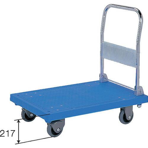 サンコー ( 三甲 )　樹脂製運搬車　８０５４０８　静か台車クリーンＳＭ（折りたたみハンドルタイプ）ブルー ( 805408-10 ) (メーカー取寄)_2