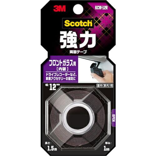 3M スコッチ 強力両面テープ フロントガラス用 ( KCW-12R ) スリーエム ジャパン(株) |  | 01