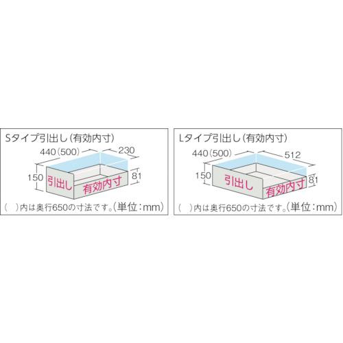 TRUSCO ( トラスコ中山 )　スーパーヘビーキャビネット　１２００Ｘ６５０　引出付　キャスター付 ( SHC-604LC4S (1200X650X1800 Cツキ) )