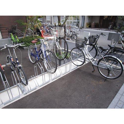 DAIKEN 平置き自転車ラック前輪差込式サイクルスタンド 両面12台収容 ( CS-MW12 ) | 