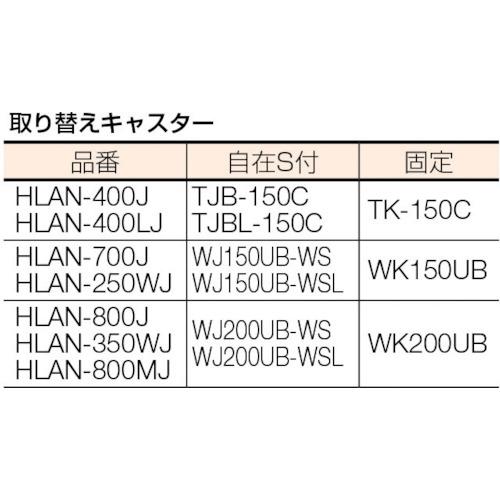 TRUSCO　ハンドリフター　400kg　HLAN-400J　600X1050　蛇腹付　電動昇降式　トラスコ中山(株)