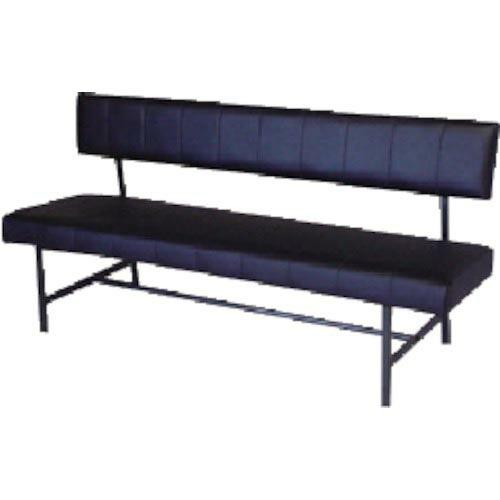 MIZUNO ロビーチェア 背付き 黒 黒 ( MC-1215  BK ) (株)ミズノ | 