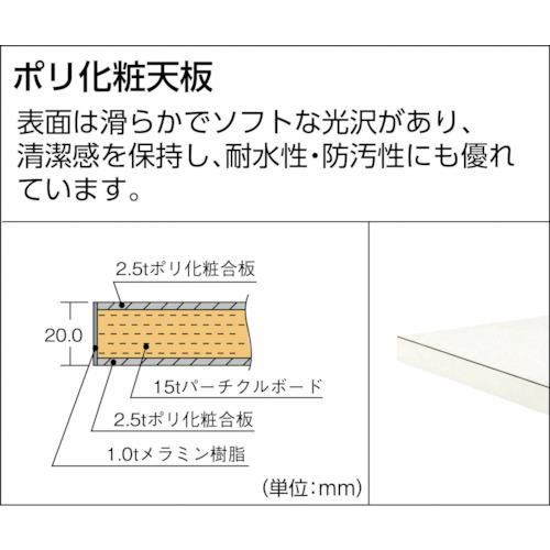 TRUSCO ( トラスコ中山 )　軽荷重作業台（３００ｋｇ）ＡＥ型　１８００Ｘ９００ＸＨ７４０　３段キャビネット付　グリーン色 ( AE-1809UDC111 )