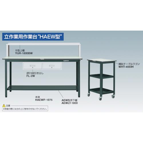 TRUSCO 中荷重立作業台(500kg)HAEW型 1200X750XH885 薄型1段引出付 ダークグレー色 ( HAEWP-1275UDK1 ) (メーカー取寄)_4